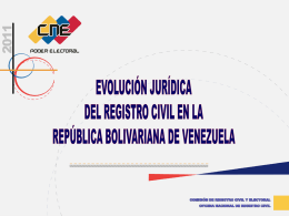 evolución histórica del registro civil en venezuela