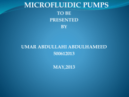 types of microfluidic pump