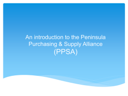 PPSA Introduction