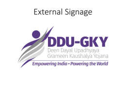 External Sigange - DDU-GKY