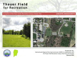 Thayer Field Recreation Task Force