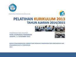 Pelatihan - Kementerian Pendidikan dan Kebudayaan