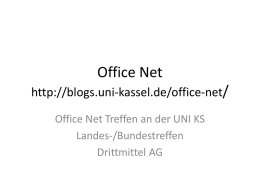 PV 2014 Office Net - Universität Kassel