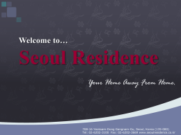 Seoul Residence info2