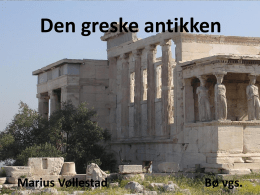 Den greske antikken - Mariusundervisning.net