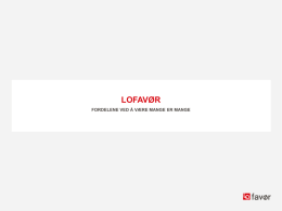 LOfavør-presentasjon 2015 kort versjon