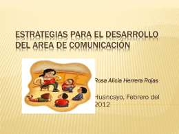 estrategias para el desarrollo del area de comunicación