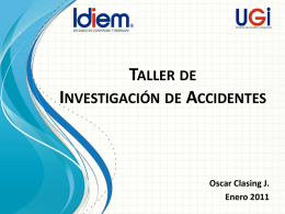 Presentaci&oacute;n sobre Investigaci&oacute;n de Accidentes