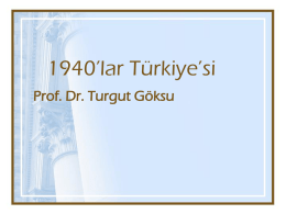 1940*lar Türkiye*si