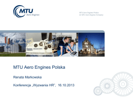 MTU Aero Engines Polska Renata Markowska
