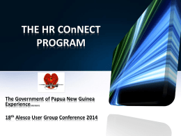 PNG Panel - Alesco User Group