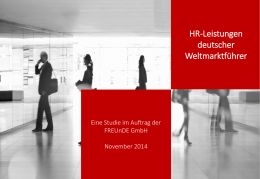 HR-Leistungen deutscher Weltmarktführer HR