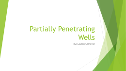 10. Partially penetrating wells