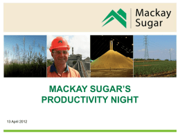 Mackay Sugar`s Productivity Awards 2012