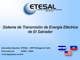 Red de Transmisión en El Salvador 2014