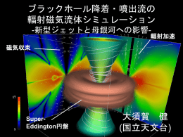 ブラックホール降着・噴出流の輻射磁気流体シミュレーション