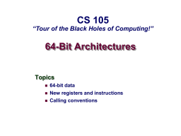 64-Bit Architectures