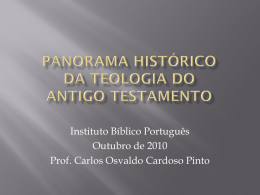 Panorama Histórico da Teologia do Antigo