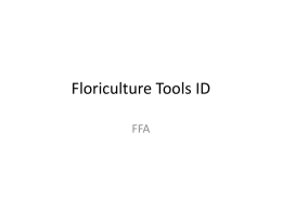 Floriculture Tools ID