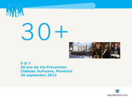 Diapositive 1 - Via Prévention