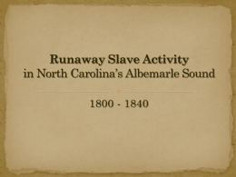 Runaway Slave PowerPoint
