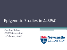 Epigenetic Studies in ALSPAC