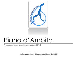 PIANO D*AMBITO - Provincia di Como
