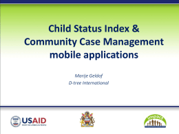 D-tree - Child Status Index (CommCare)