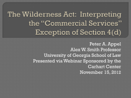 PowerPoint - Wilderness.net