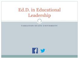 Ed.D. in Educational Leadership