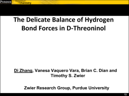 D-Threoninol: The delicate balance of hydrogen bond forces