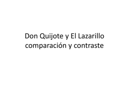 Don Quijote y Lazarillo