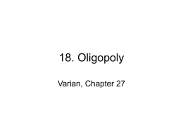 18. Oligopoly