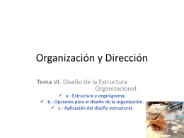 Organización y Dirección