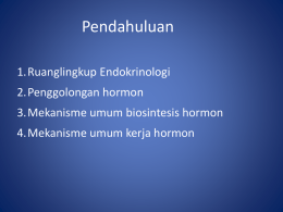 01 Pendahuluan Endokrinologi 2011-2012