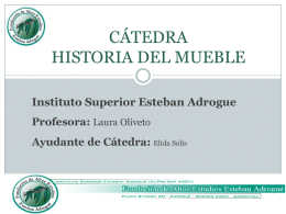 CATEDRA HISTORIA DEL MUEBLE