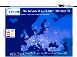 MACC_II: an updated European spatially distributed emission