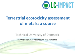 Course DTU metals - LC