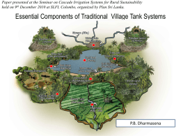 Essential Components of Traditional Village Tank Systems