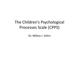 CPPS - Psychological Assessment Resources, Inc.