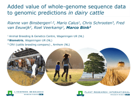 PowerPoint-presentatie - The Genome Analysis Centre