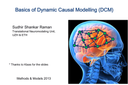 Basics of Dynamic Causal Modelling