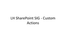 LH SharePoint SIG