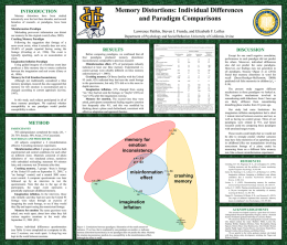 Crashing Memory Paradigm - UCI Webfiles