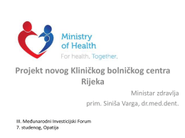 Projekt novog Kliničkog bolničkog centra Rijeka