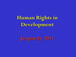 Le Jeopardy! des droits de la personne de ACDI 2004 CIDA