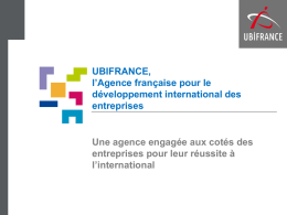 UBIFRANCE, l*Agence française pour le développement