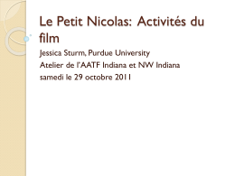 Le Petit Nicolas: Activit&eacute;s du film
