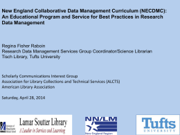 New England Collaborative Data Management