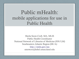 Public mHealth - Tennessee Public Health Association